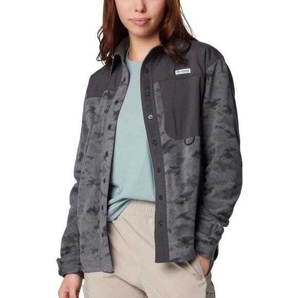 Columbia PFG Womens Black Hoodie Athletic Jacket L Large Tidal Fleece NWT - Picture 5 of 5